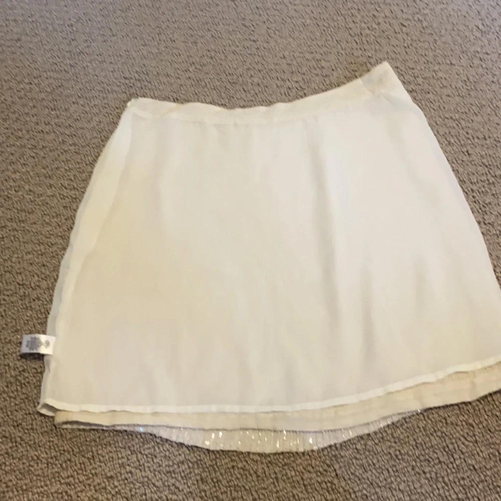 BANANA REPUBLIC Vintage white beaded  skirt - Picture 9 of 10